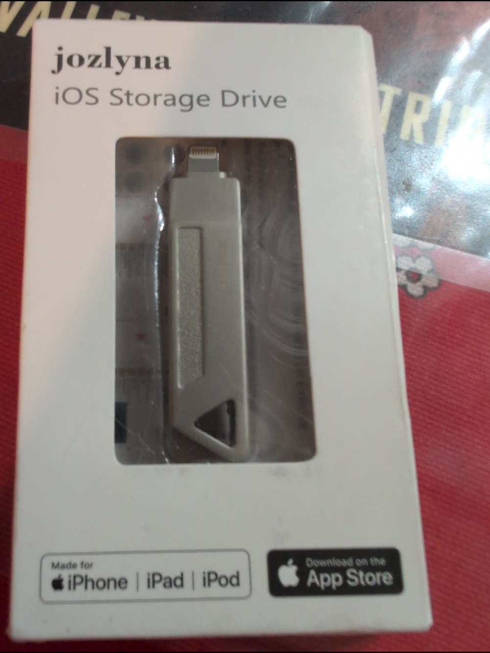 Jozlyna Silver iOS Storage Drive USB Wi‑Fi Adapter for iPhone iPad iPod